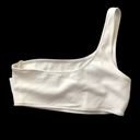 Good American  Women's Ivory Always Fits One Shoulder Bikini Top Size 2 (US M) Photo 2