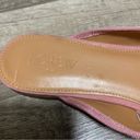 J.Crew  Factory Pink Bow Square Toe Ballet Mules Photo 2