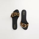 Quipid  Bella Leopard Print Buckle Slide Sandals Photo 1