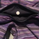 Lululemon Pace Rival Crop Space Dye Twist Leggings 4 Purple Stripe Pockets EUC Photo 4