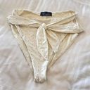 ONIA Barneys New York High Waisted Eyelet Riviera Bikini Bottoms in White - FREE SHIP Photo 1