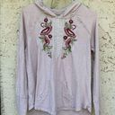 Coldwater Creek Cold water creek size medium pale pink embroidered hoodie boho western Photo 0