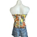 Western Paisley Lace Up Corset LARGE Boning Sweatheart Festival Cowgirl Coquette Photo 3