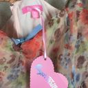 Dolls Kill NWT Sugar Thrillz My Winding Wheel Floral Organza Puff Sleeve Babydoll Dress XL Photo 5