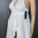 Apt. 9  Intimates Size Medium Chemise Babydoll White Bridal High Neck Lingerie Photo 1