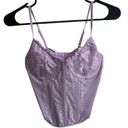 Francesca's Purple lace crop top Photo 0