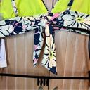 Raisin's  In Bloom Anya Tropical Floral Tie Back Bikini Top Size Large NEW Photo 8