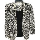 Cathy Daniels Black, Gray, White Cardigan w Attached Top Wm S Photo 2