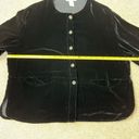 J.Jill  Women’s Black Velvet Blazer Jacket Size SP Good Condition Photo 12