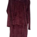 32 Degrees Heat 32 Degree Heat Wine Hooded Heavy Lounge Cozy Sleepwear Snuggy Robe Women Sz S/M Photo 0