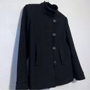 Banana Republic  Wool Black Pea Coat Size M Vintage  Women’s Photo 2