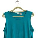 Max Studio  Teal Muscle Tank Sz L Photo 1