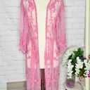 LC Lauren Conrad Lauren Conrad Pink Lace Kimono Photo 0