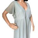 Birdy Grey  Hannah Empire Maternity Dress flutter sleeves Chiffon Sage size XXL Photo 6