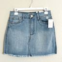 sts blue  NWT Emily Denim Jean Mini Skirt Raw Hem Women’s 28 NEW Photo 0