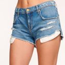 Ramy Brook  Christy Low-Rise Distressed Cut Off Denim Jean Shorts Photo 8