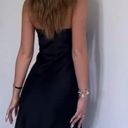 ZARA Black Satin Slip Dress Photo 0