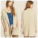 Free People Linen Blend Aronak Oversized Slouchy Jacket Photo 1