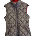 BCBGeneration  gray/pink zippered puffer vest women medium Photo 0