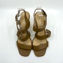 Kate Spade  Brown Leather Gold Heels Sandal 10 US Photo 4