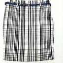 Apt. 9 Tommy Hilfiger Belt Womens  Tartan Plaid Black White Pencil Skirt Size 4 Photo 0