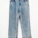 Alice + Olivia  Amazing Boyfriend Rhinestone Fringe Straight High Rise Jeans 25 Photo 2