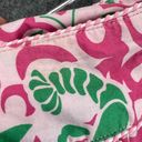 L.L.Bean  Skirt Womens 8 Pink Green Crab Lobster Print Pockets Lightweight Resort Photo 1