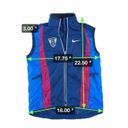 Nike ‎ USA Olympics Vest Size XS Blue Reflective Made in USA Swoosh Vintage Y2K Photo 7