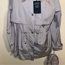 Cole Haan  hooded packable Rain Jacket Size Large blue/gray “Mist” color NWT Photo 12