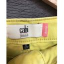 CAbi  Yellow Skinny Jeans Womens 5-Pocket Zip Fly Size 10 Photo 3