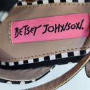 Betsey Johnson Betsy Johnson Rudey Polka Dot High Heel Sandal Beaded Tassels Black White Size 8 Photo 8