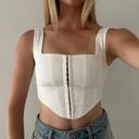 Princess Polly White Corset Crop Top Photo 0