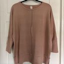 Spanx  Oversized 3/4 Sleeves Pullover Sweater, Beige, Size Medium Photo 0