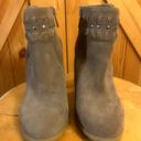 INC international concepts jade warm taupe Women’s Size 6 Boots Booties Suede Photo 1