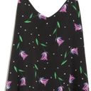 T Tahari  V-Neck Spaghetti Strap Floral Print Crepe Woven Camisole Top Medium Photo 0