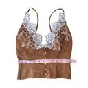 Free People  Lace Stevie Cami With Pearl Buttons Photo 6