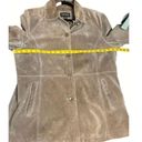Bernardo  Brown Washable Leather Button Front Shirt Jacket Shacket Womens X-Large Photo 3
