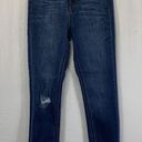 KanCan USA KanCan High Rise Destructed Cropped Dark Wash Jean Size 26 Photo 9