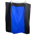 Lane Bryant  Pencil Skirt Plus‎ Size 18W Knit Stretch Black Blue Color Block New Photo 1