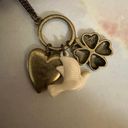 Dove Heart,  and clover charm Necklace Photo 7