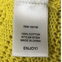 Michael Stars  Open Knit Vneck Pullover Ombré Sweater 2 Yellow White Beachy Photo 6