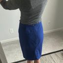 New York & Co. Blue Pencil Skirt Photo 1