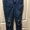 Free People  high waisted skinny jeans with holes at knees size 29 Photo 0