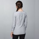 Lululemon  Love Some Run Long Sleeve Heathered Light Grey Size 6 Photo 2