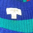 Umgee  Women’s Colorful Colorblock Crewneck Sweater Size Large Photo 2