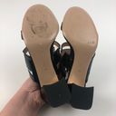 PARKE Marion  Bailey Geometric PVC Slide Sandal Block Heel 36 Black $596 in box Photo 6