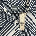 Krass&co NWT NY &  Soho Striped Asymmetrical Button Down Shirt Size Medium Photo 6