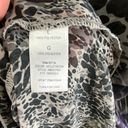 Miley Cyrus  Max Azria Animal Print Sheer Short Sleeve Kimono Tunic Size L Photo 5