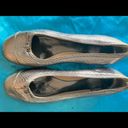 Kate Spade  metallic silver ballet slippers w/heel Photo 8