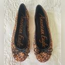 American Eagle NWOT  Leopard Ballet Flats With Bow Shoes Size 9 Photo 1